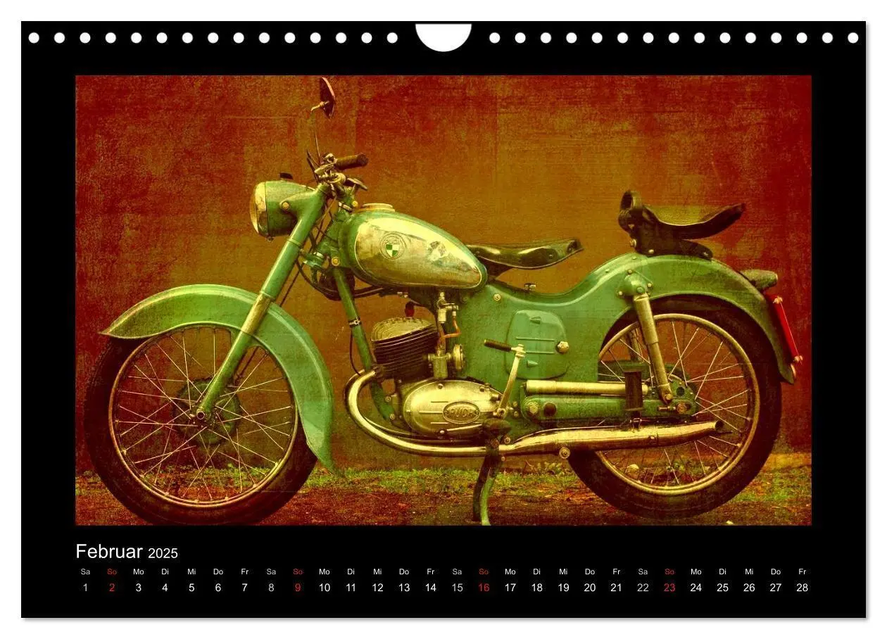 Bild: 9783435839957 | Motorrad Oldtimer (Wandkalender 2025 DIN A4 quer), CALVENDO...