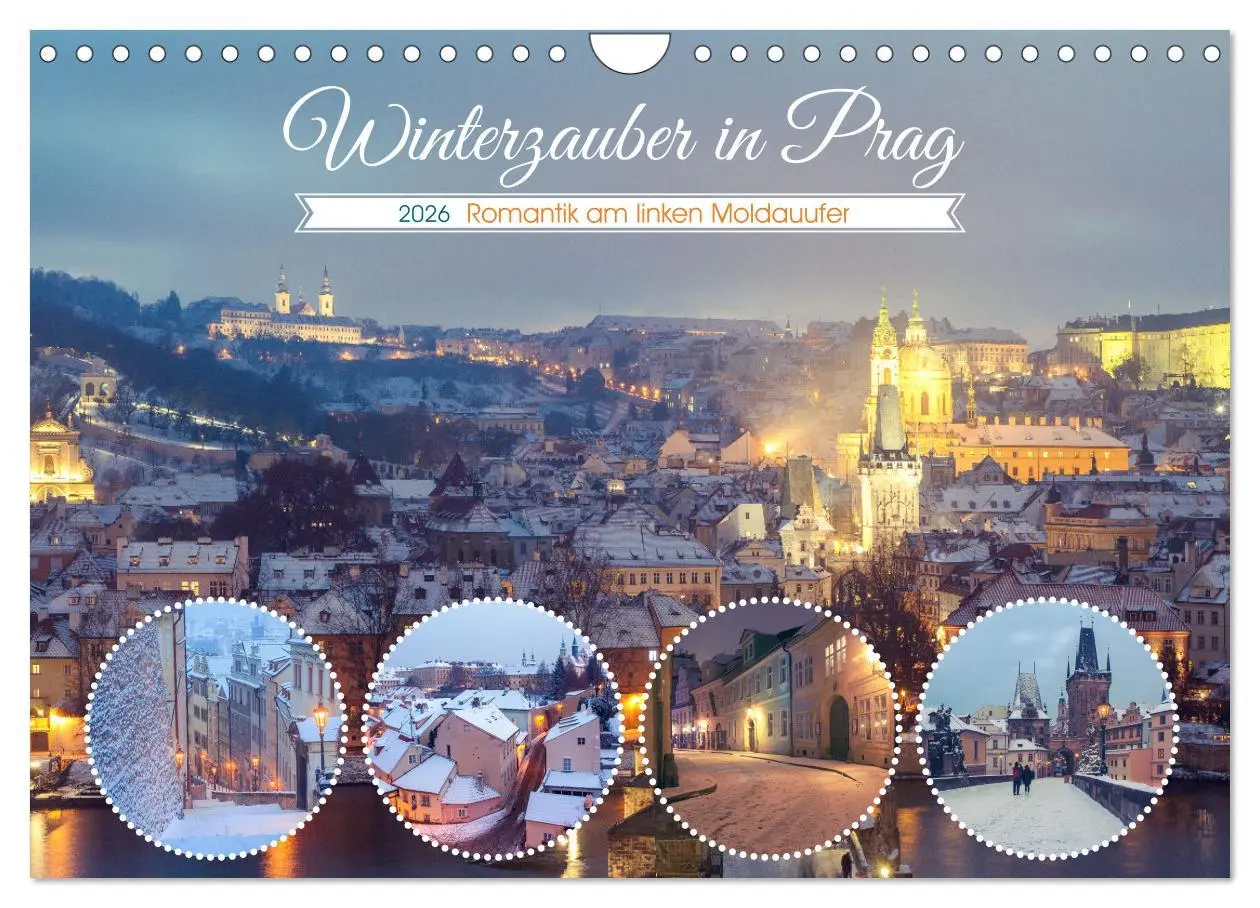 Cover: 9783457549957 | Winterzauber in Prag (Wandkalender 2026 DIN A4 quer), CALVENDO...