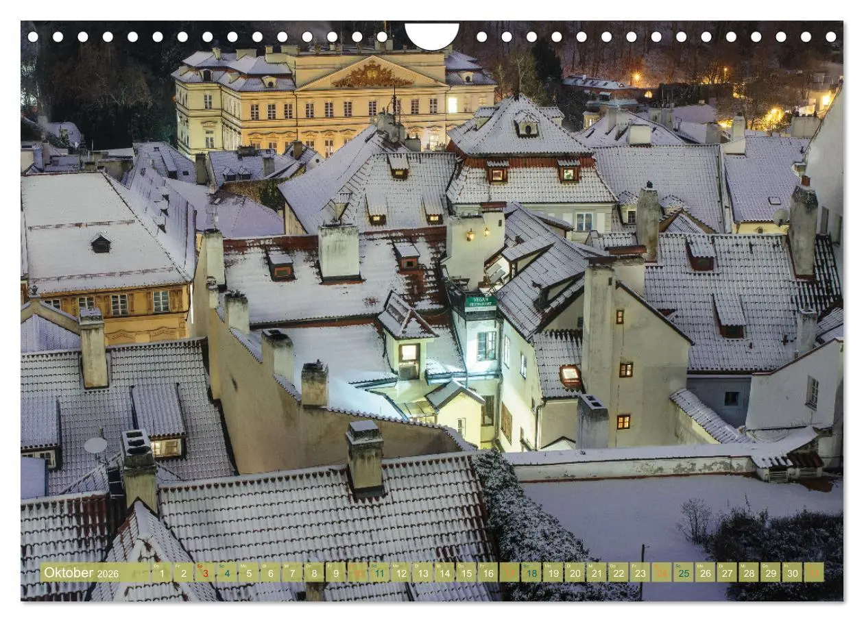 Bild: 9783457549957 | Winterzauber in Prag (Wandkalender 2026 DIN A4 quer), CALVENDO...