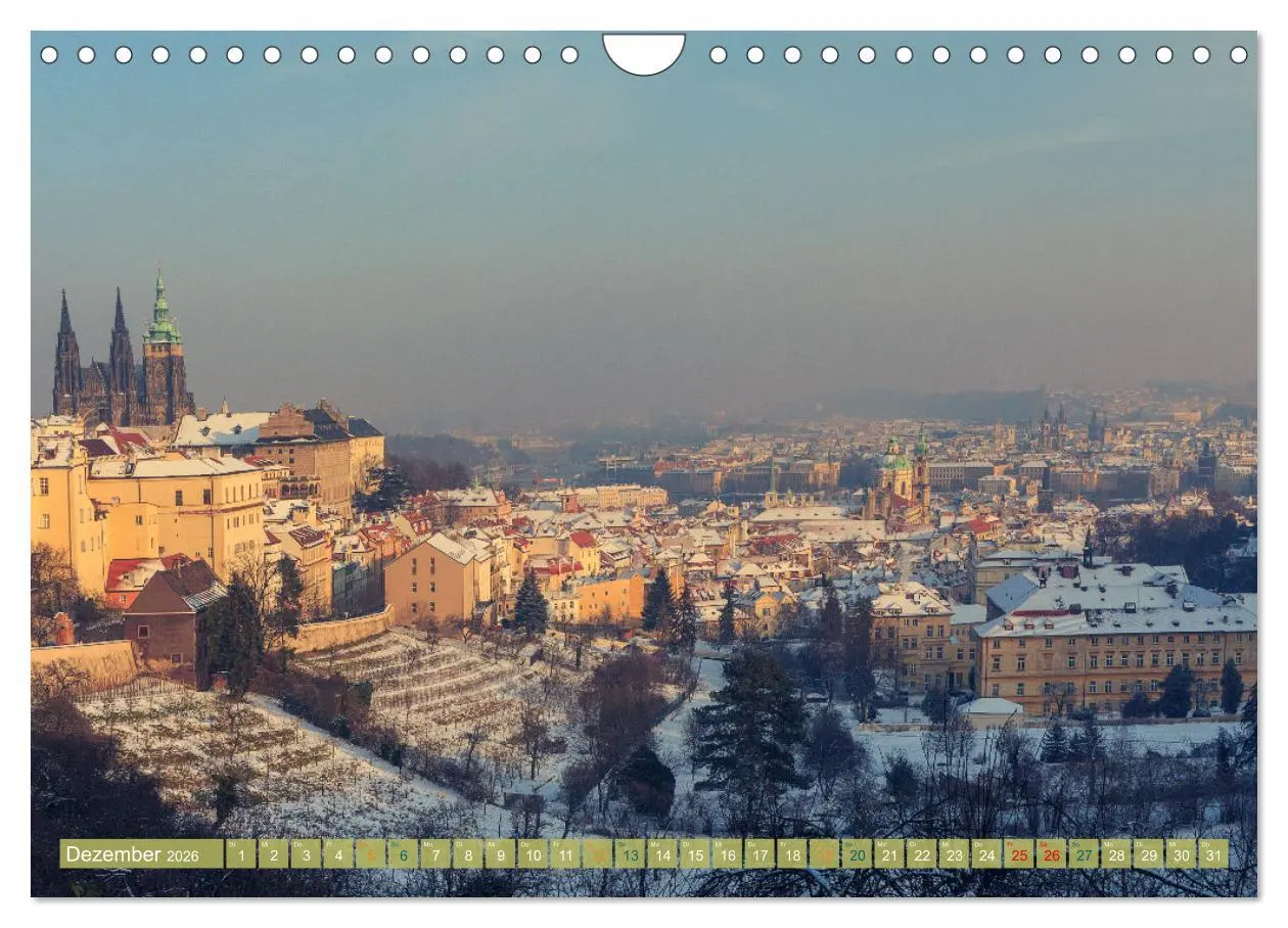 Bild: 9783457549957 | Winterzauber in Prag (Wandkalender 2026 DIN A4 quer), CALVENDO...