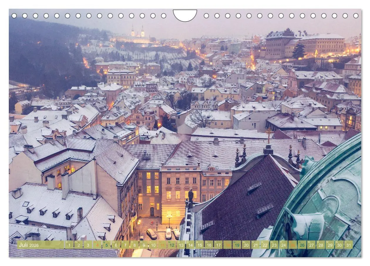 Bild: 9783457549957 | Winterzauber in Prag (Wandkalender 2026 DIN A4 quer), CALVENDO...