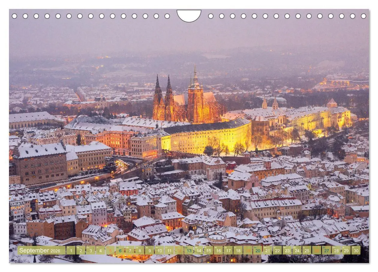 Bild: 9783457549957 | Winterzauber in Prag (Wandkalender 2026 DIN A4 quer), CALVENDO...