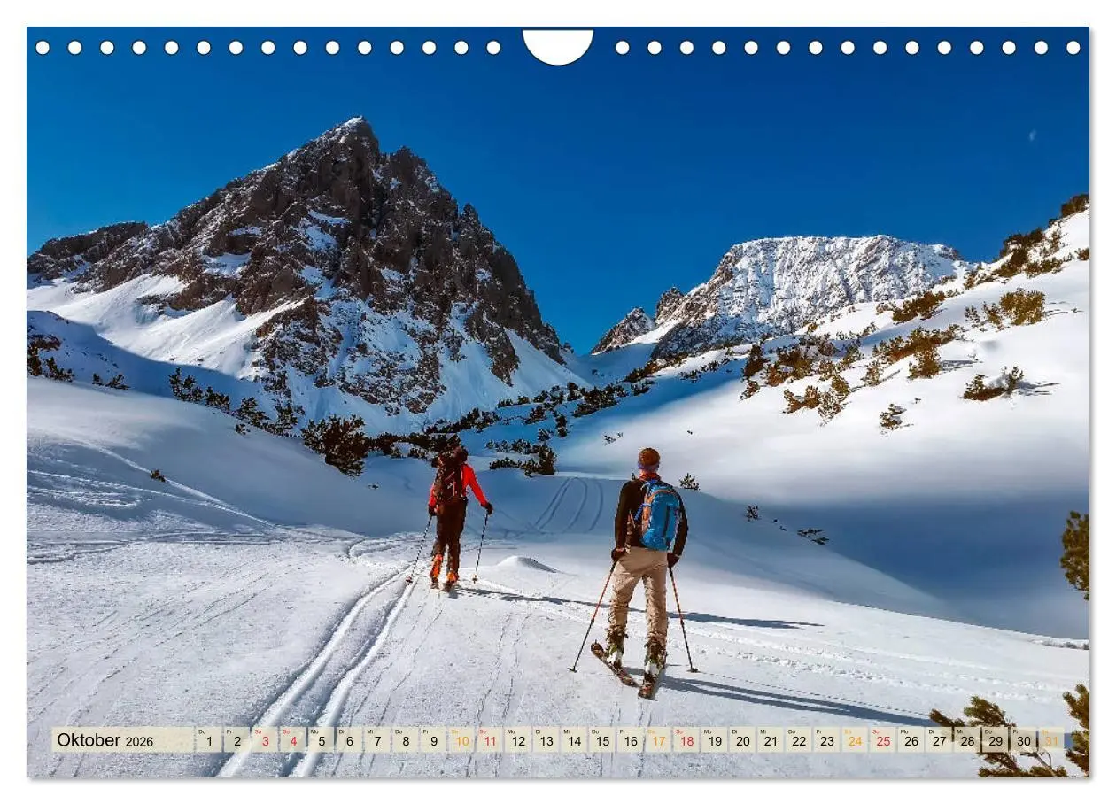 Bild: 9783457859957 | Skifahren - so schön (Wandkalender 2026 DIN A4 quer), CALVENDO...