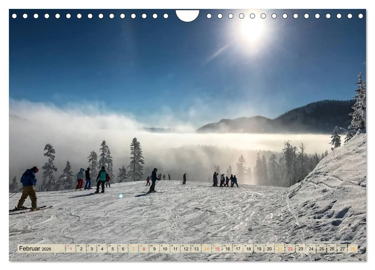 Bild: 9783457859957 | Skifahren - so schön (Wandkalender 2026 DIN A4 quer), CALVENDO...