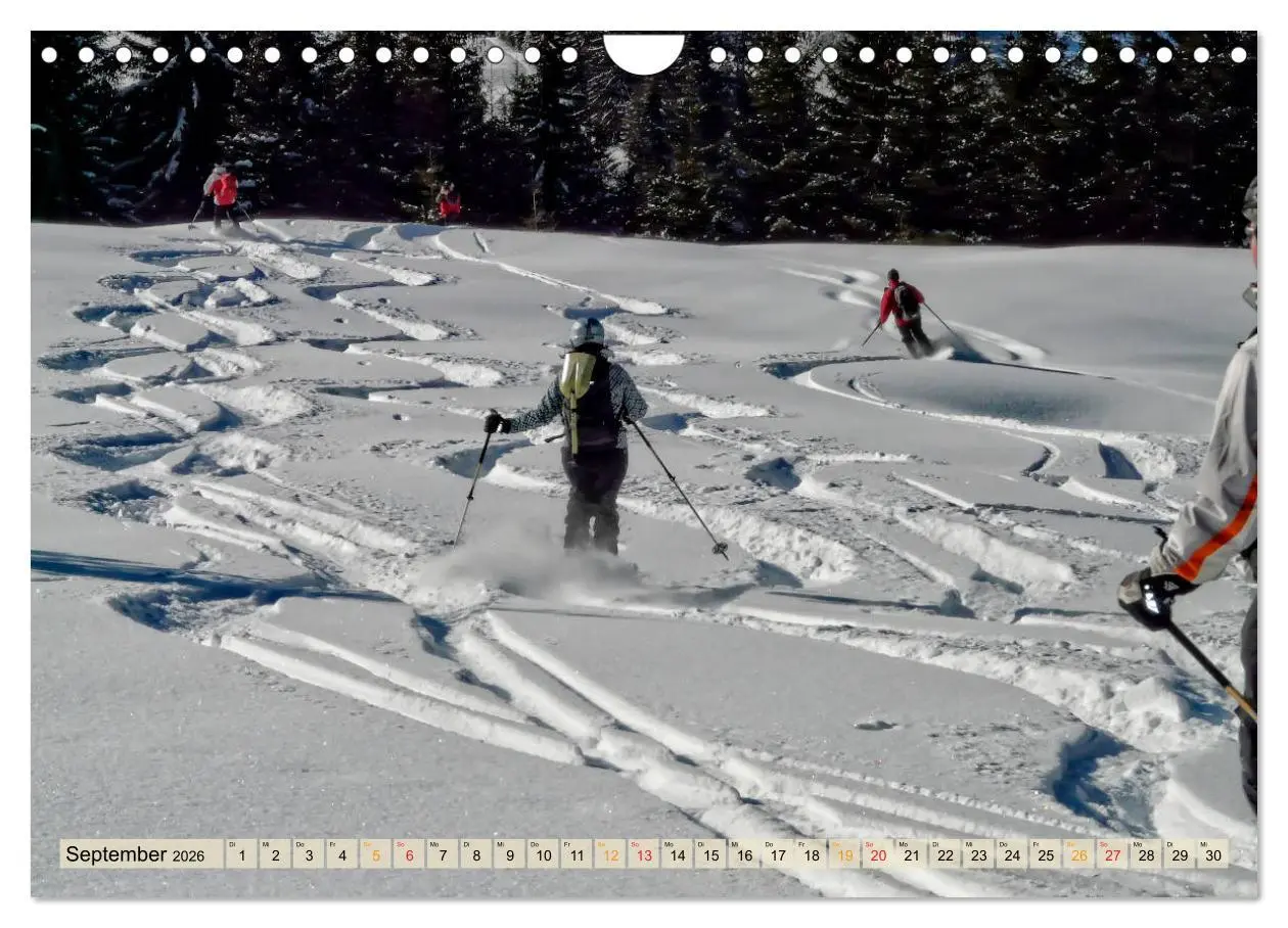 Bild: 9783457859957 | Skifahren - so schön (Wandkalender 2026 DIN A4 quer), CALVENDO...