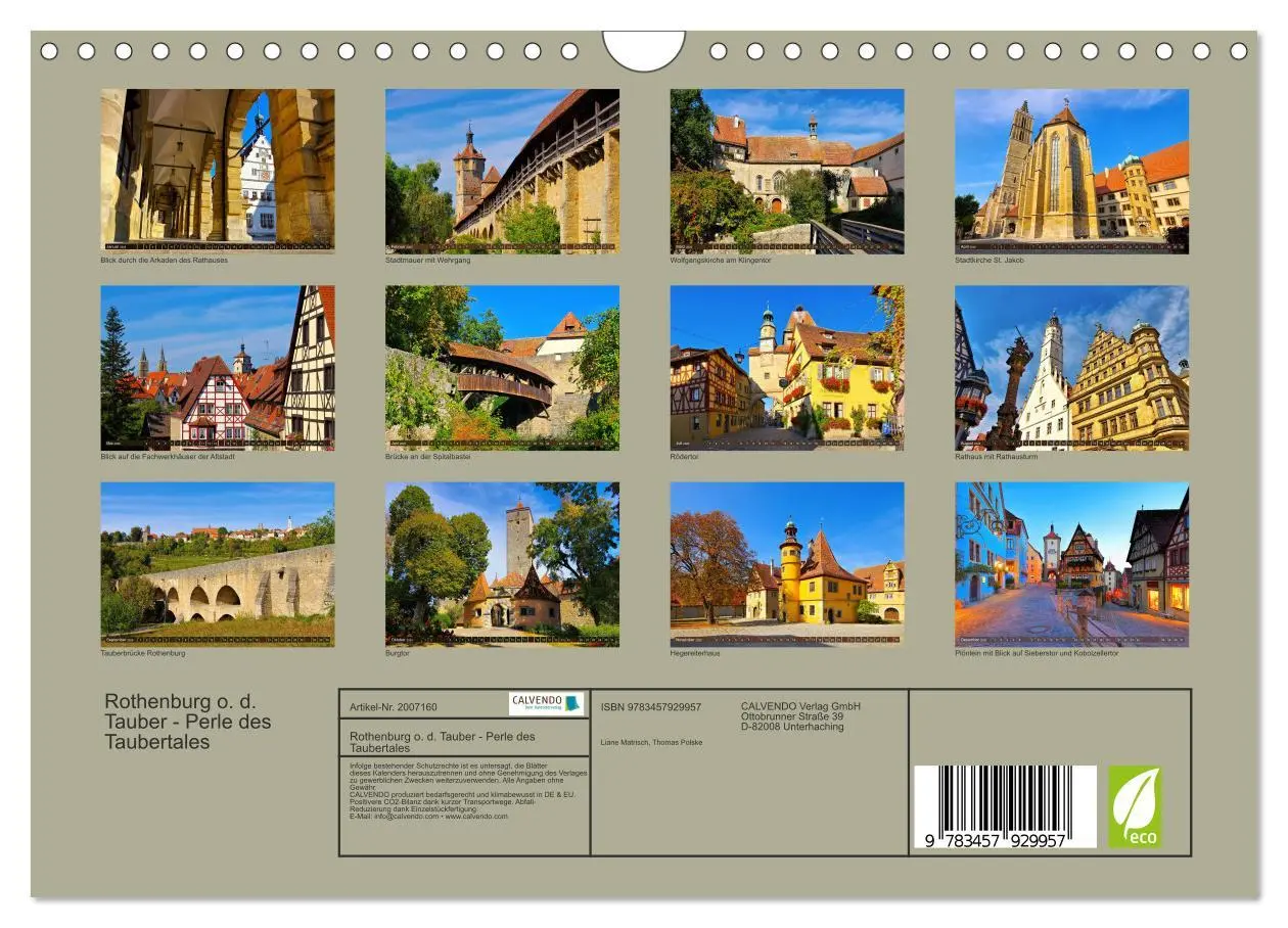 Bild: 9783457929957 | Rothenburg o. d. Tauber - Perle des Taubertales (Wandkalender 2026...