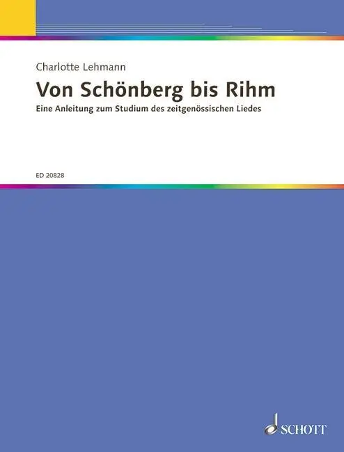Cover: 9783795759957 | Von Schönberg bis Rihm | Charlotte Lehmann | Taschenbuch | 120 S.