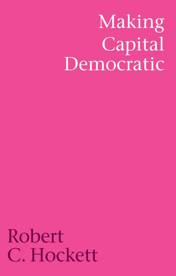 Cover: 9781509570058 | Making Capital Democratic | Robert C Hockett | Buch | Englisch | 2025