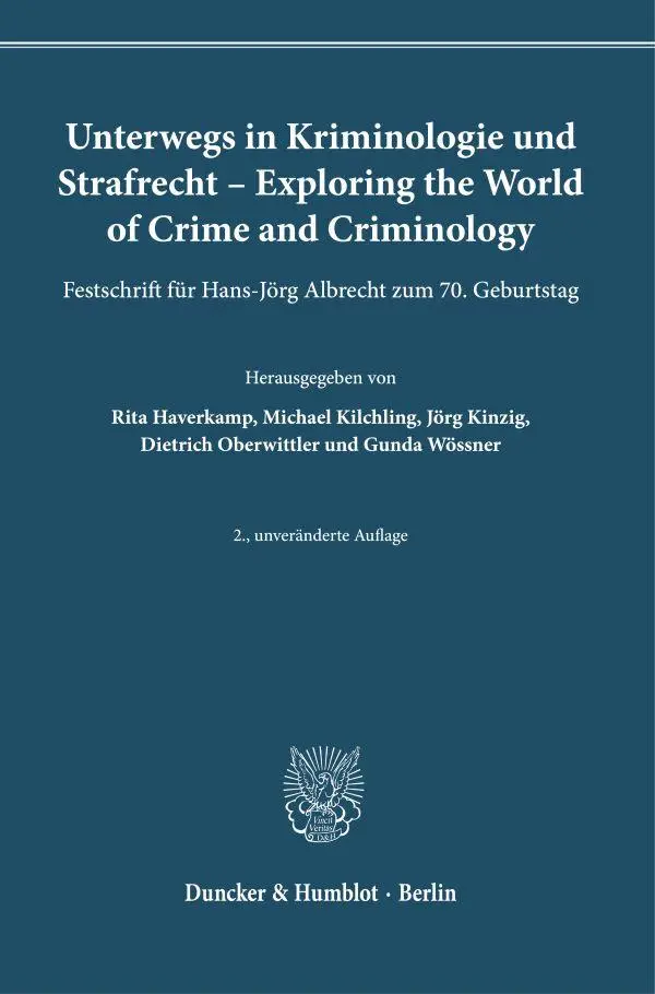 Cover: 9783428190058 | Unterwegs in Kriminologie und Strafrecht - Exploring the World of...