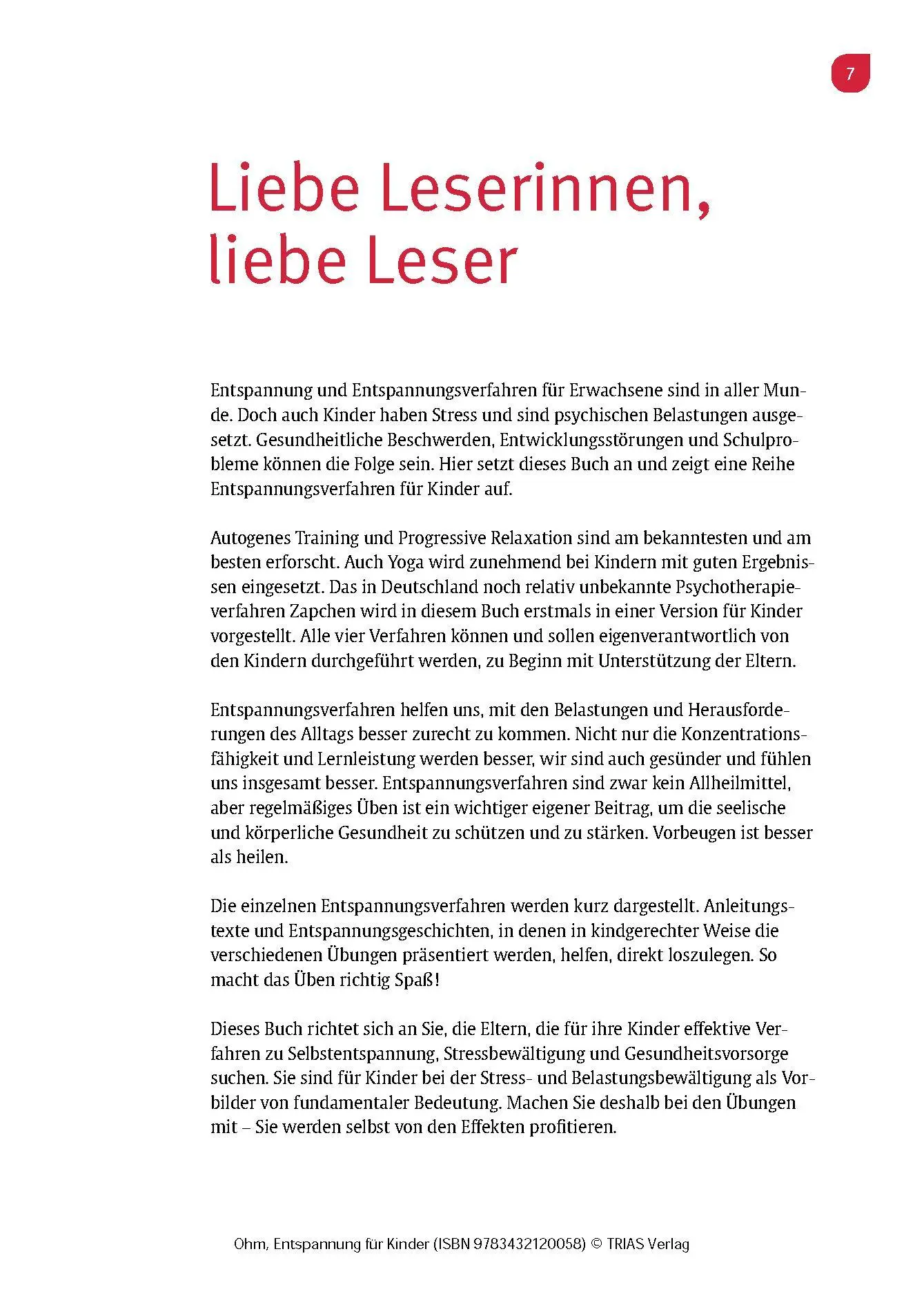 Bild: 9783432120058 | Entspannung für Kinder | Dietmar Ohm | Taschenbuch | 152 S. | Deutsch