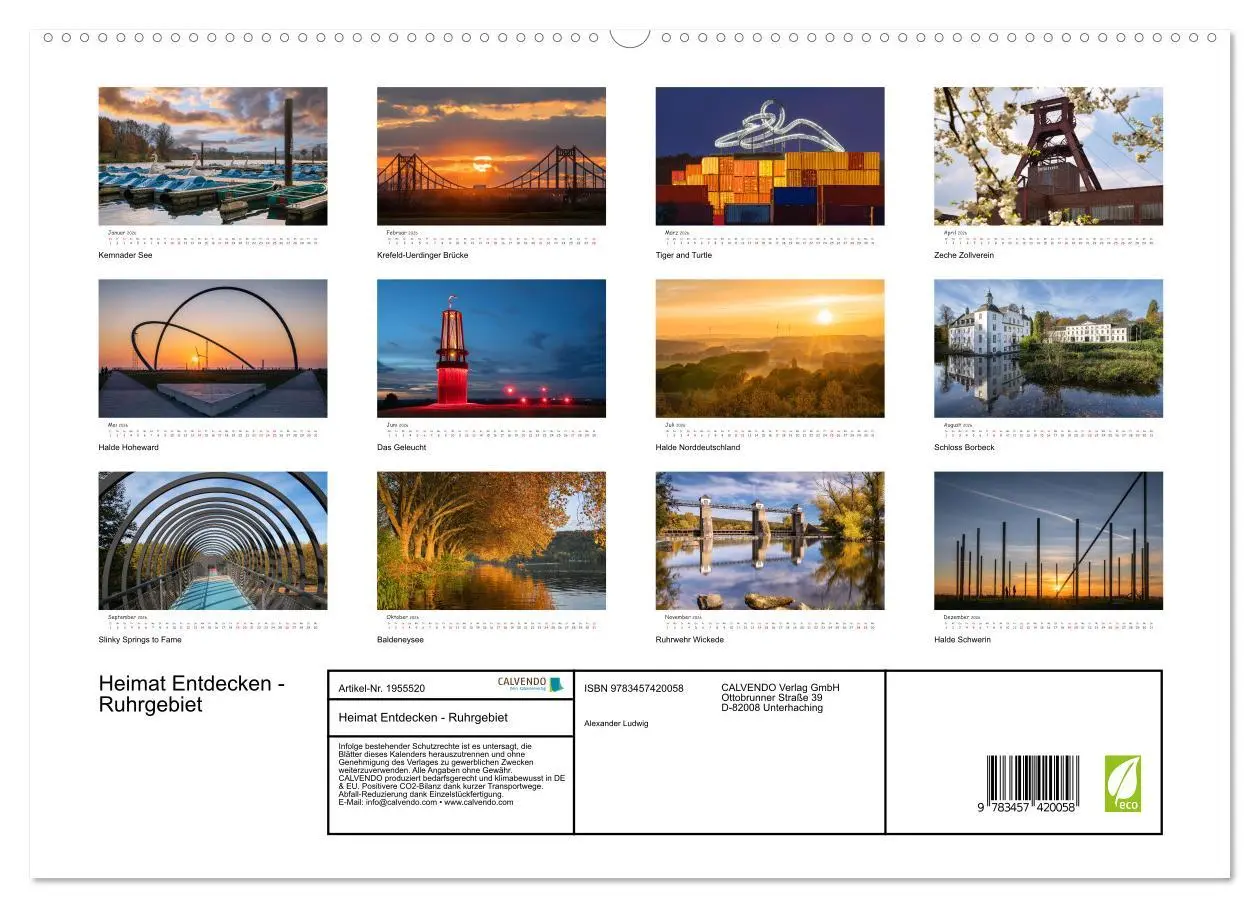 Bild: 9783457420058 | Heimat Entdecken - Ruhrgebiet (hochwertiger Premium Wandkalender...