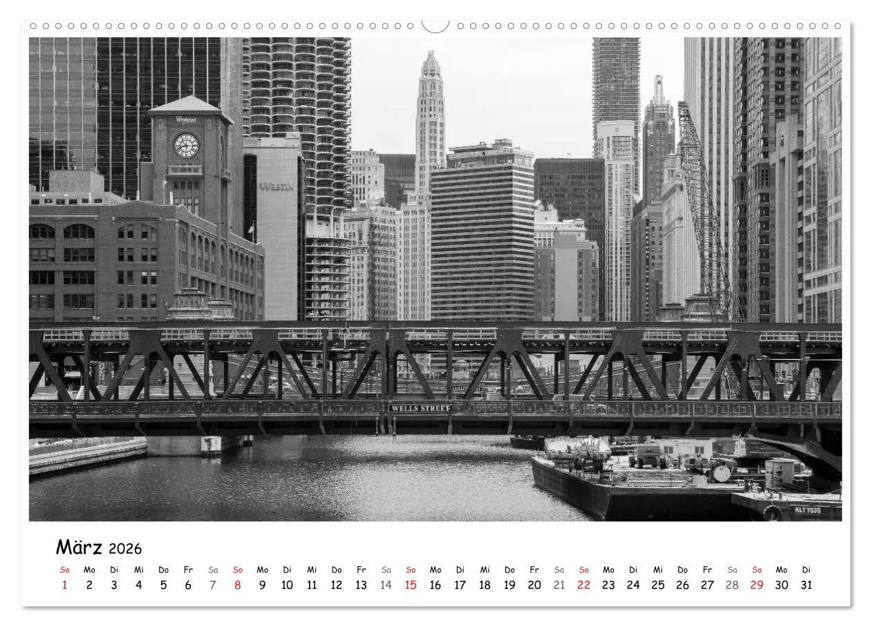 Bild: 9783516130058 | Chicago 2026 (hochwertiger Premium Wandkalender 2026 DIN A2 quer),...