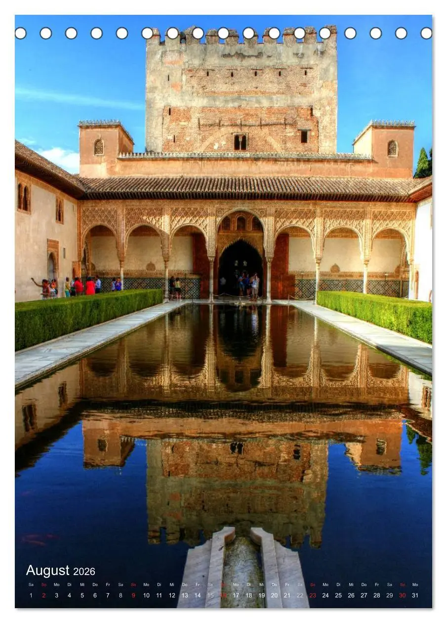 Bild: 9783516440058 | Die Alhambra (Tischkalender 2026 DIN A5 hoch), CALVENDO Monatskalender