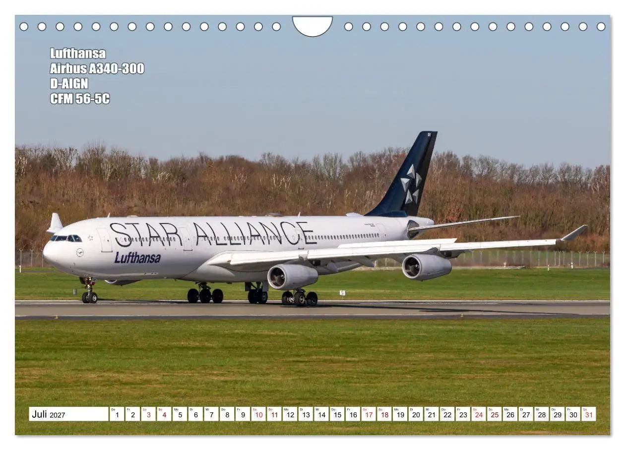 Bild: 9783569530058 | Flugzeuge Hamburg 2027 (Wandkalender 2027 DIN A4 quer), CALVENDO...