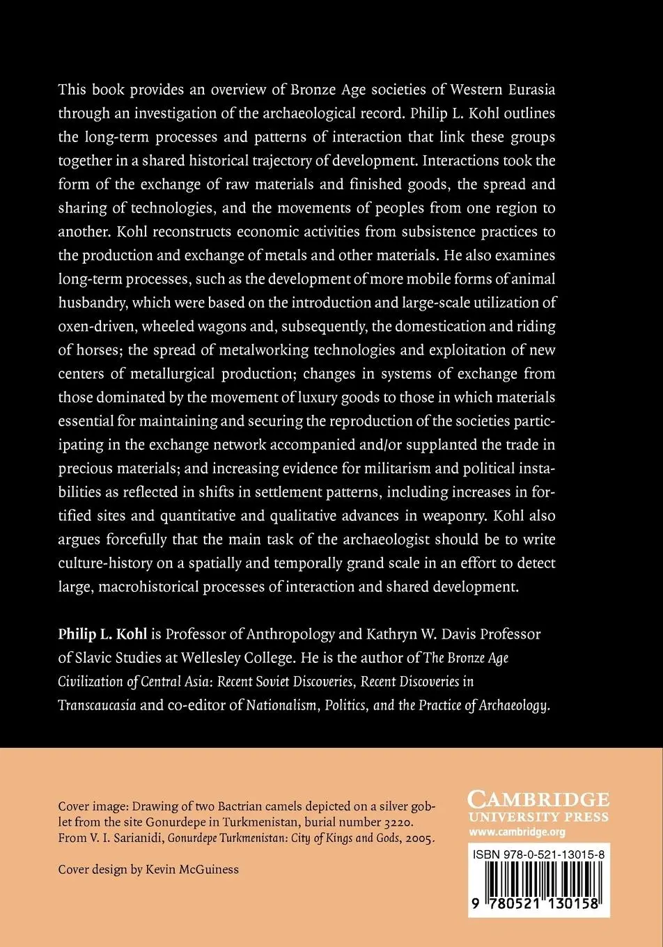 Rückseite: 9780521130158 | The Making of Bronze Age Eurasia | Philip L. Kohl | Taschenbuch | 2009