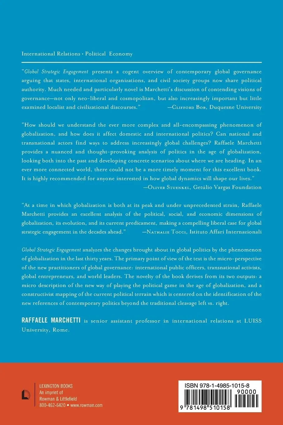 Rückseite: 9781498510158 | Global Strategic Engagement | Raffaele Marchetti | Taschenbuch | 2017
