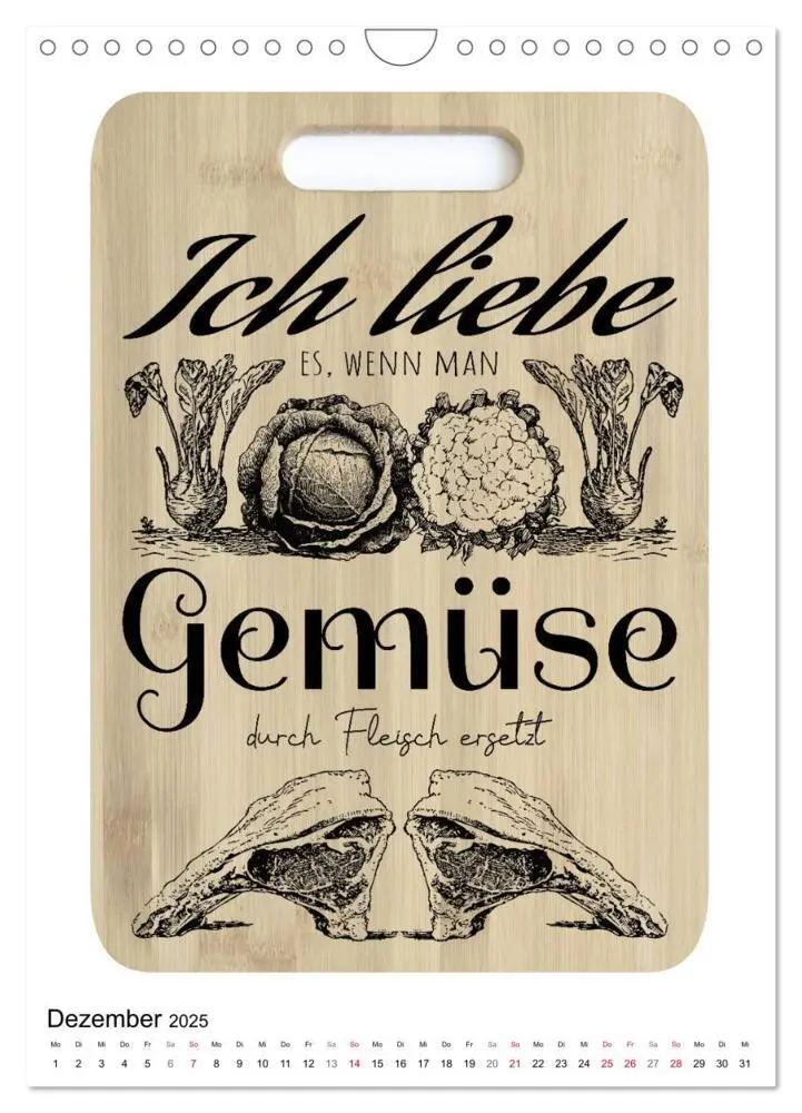 Bild: 9783435940158 | Metzger-Sprüche (Wandkalender 2025 DIN A4 hoch), CALVENDO...