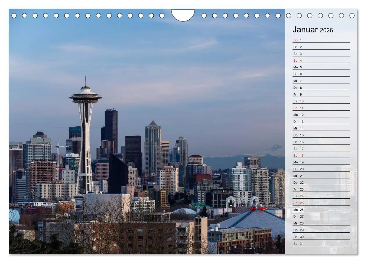 Bild: 9783457890158 | Eine Reise nach Seattle (Wandkalender 2026 DIN A4 quer), CALVENDO...