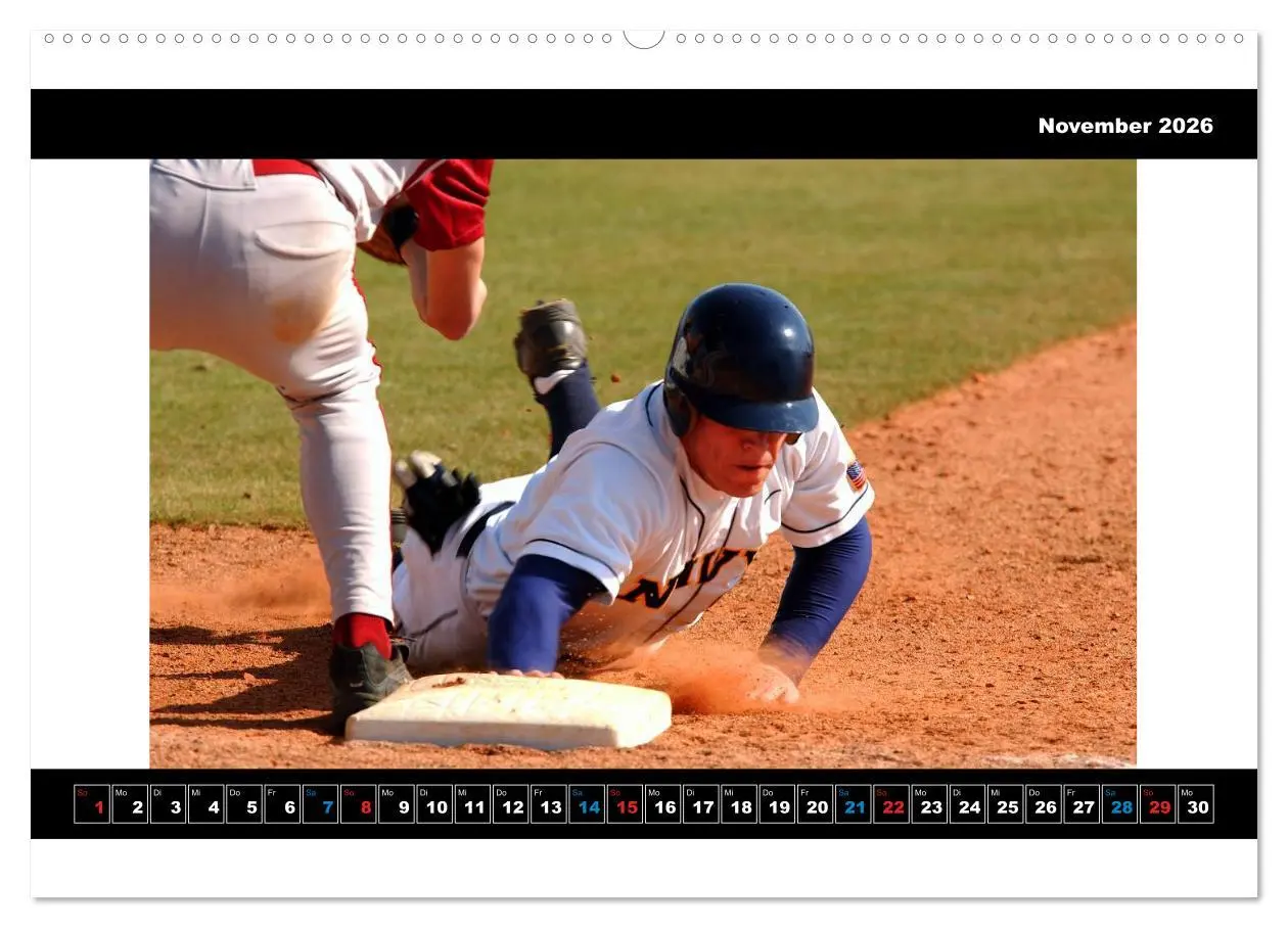Bild: 9783457960158 | Kultsport Baseball (Wandkalender 2026 DIN A2 quer), CALVENDO...
