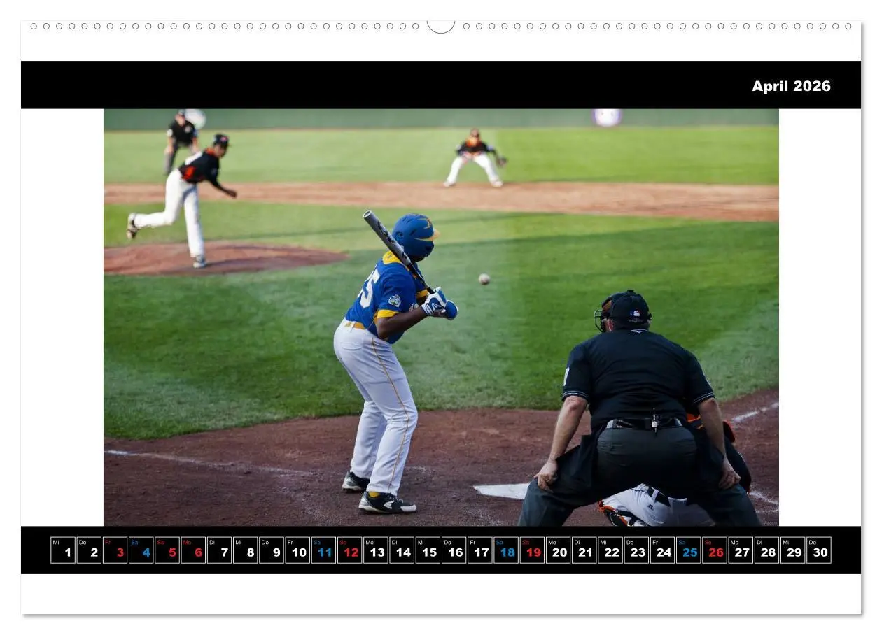 Bild: 9783457960158 | Kultsport Baseball (Wandkalender 2026 DIN A2 quer), CALVENDO...
