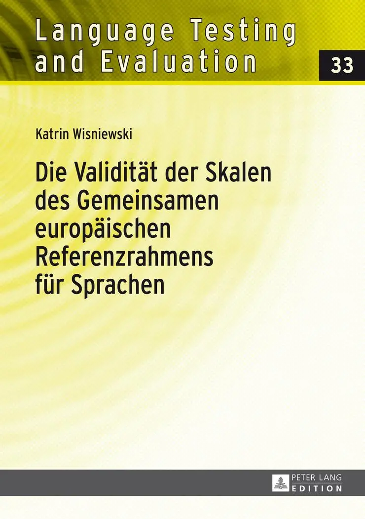 Cover: 9783631650158 | Die Validität der Skalen des Gemeinsamen europäischen...