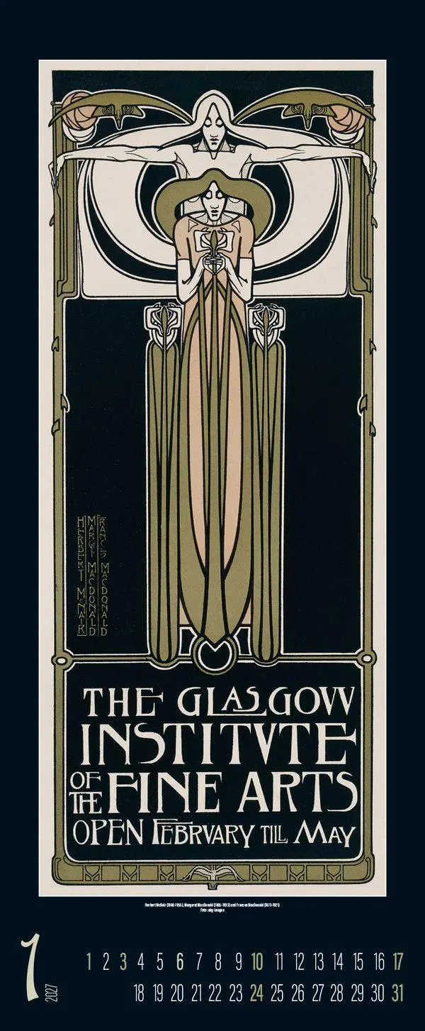Bild: 9783819300158 | Art Nouveau 2027 | Verlag Korsch | Kalender | Spiralbindung | 14 S.