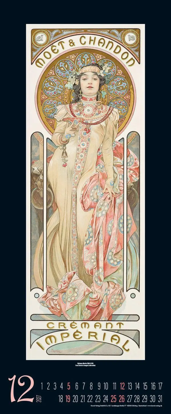 Bild: 9783819300158 | Art Nouveau 2027 | Verlag Korsch | Kalender | Spiralbindung | 14 S.