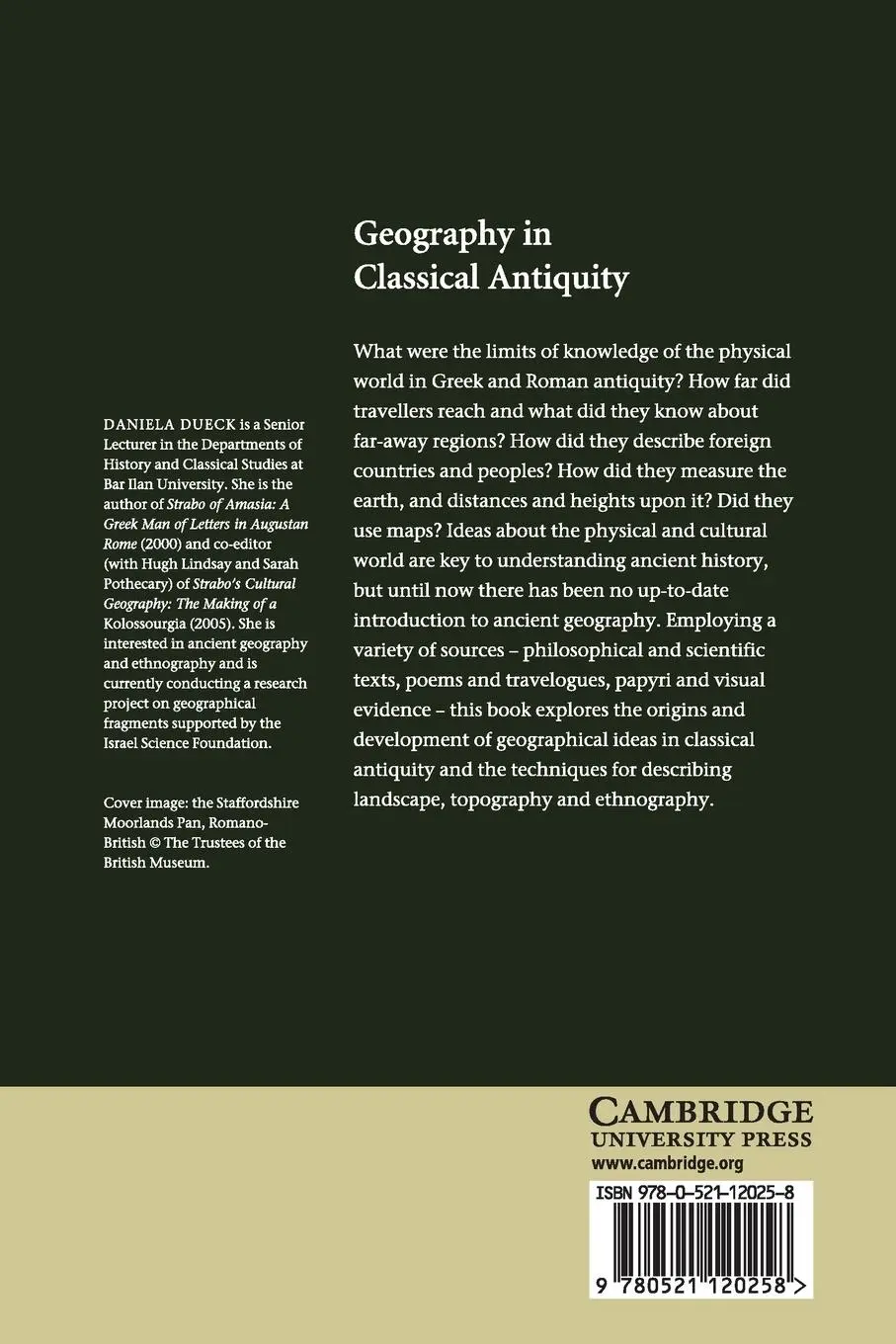 Rückseite: 9780521120258 | Geography in Classical Antiquity | Daniela Dueck | Taschenbuch | 2019