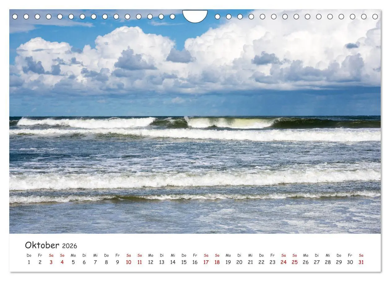 Bild: 9783457330258 | Nordsee, Meer, Strand und Wind (Wandkalender 2026 DIN A4 quer),...