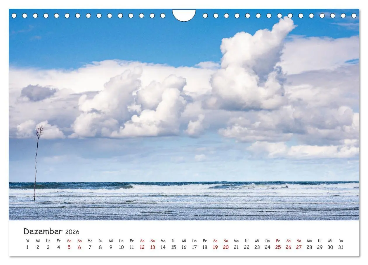 Bild: 9783457330258 | Nordsee, Meer, Strand und Wind (Wandkalender 2026 DIN A4 quer),...