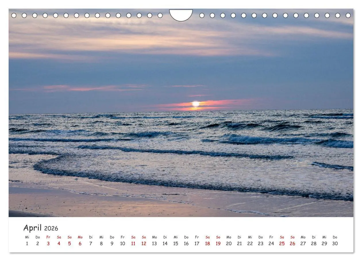 Bild: 9783457330258 | Nordsee, Meer, Strand und Wind (Wandkalender 2026 DIN A4 quer),...