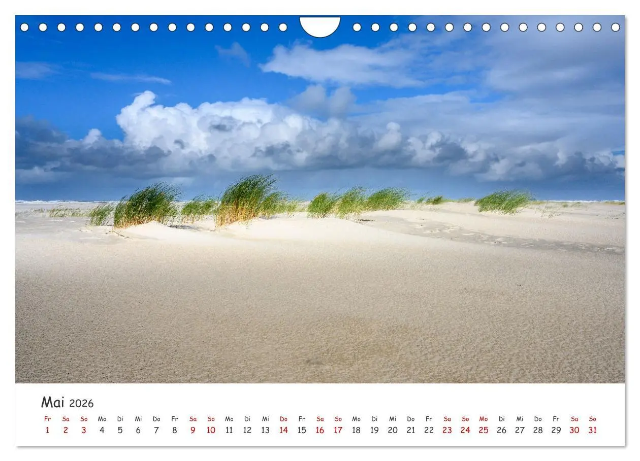 Bild: 9783457330258 | Nordsee, Meer, Strand und Wind (Wandkalender 2026 DIN A4 quer),...