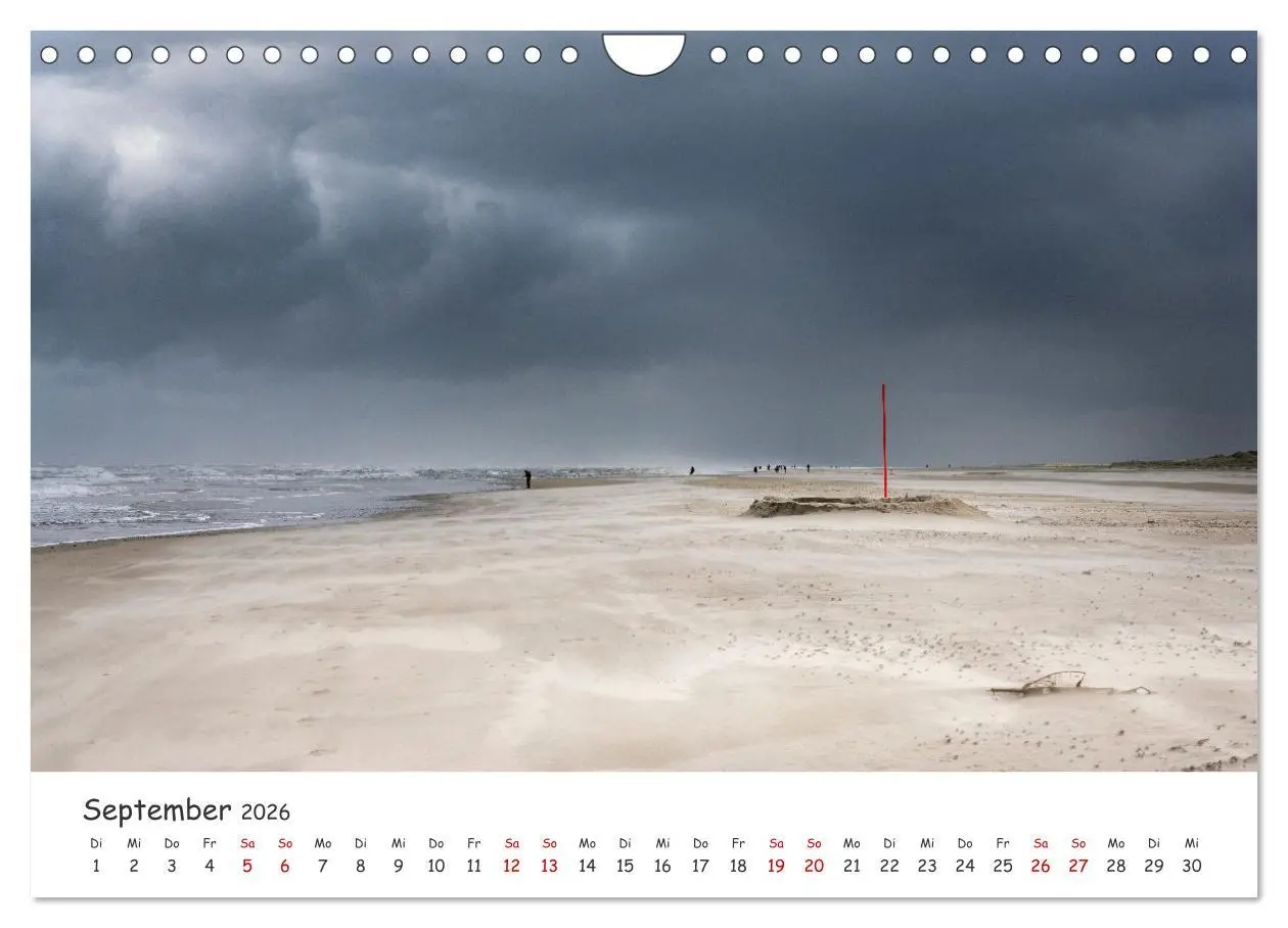 Bild: 9783457330258 | Nordsee, Meer, Strand und Wind (Wandkalender 2026 DIN A4 quer),...