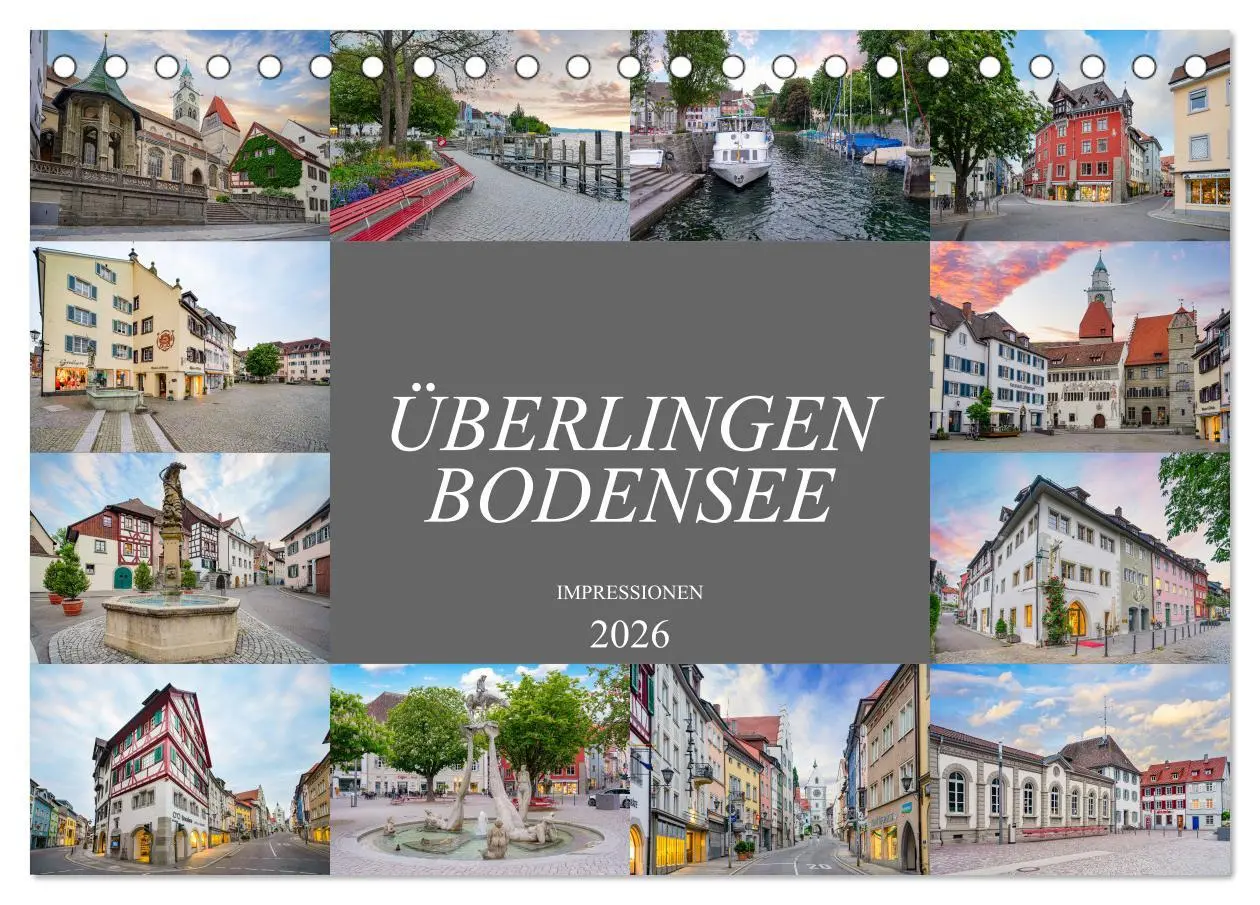 Cover: 9783457640258 | Überlingen Bodensee Impressionen (Tischkalender 2026 DIN A5 quer),...