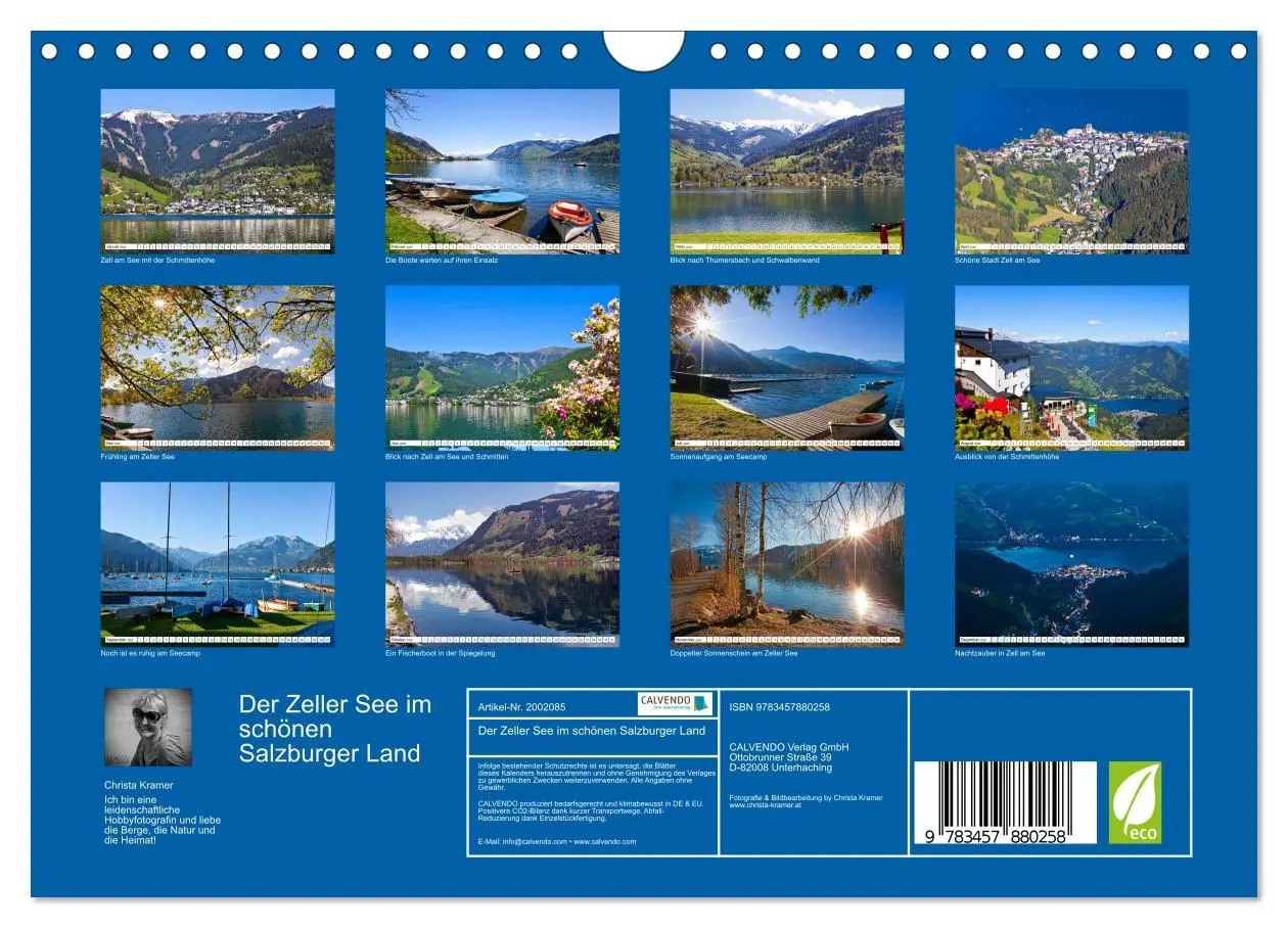 Bild: 9783457880258 | Der Zeller See im schönen Salzburger Land (Wandkalender 2026 DIN A4...
