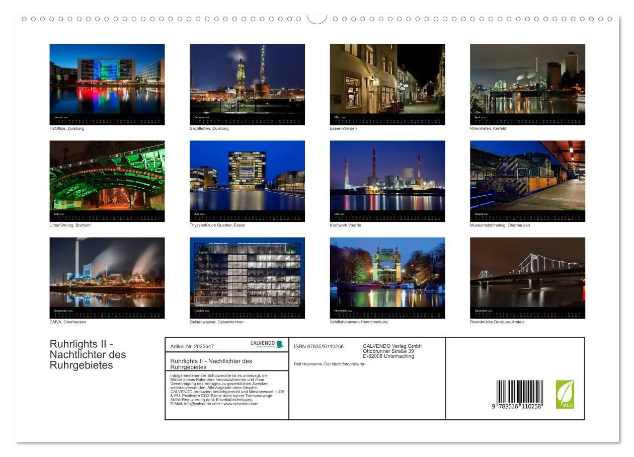 Bild: 9783516110258 | Ruhrlights II - Nachtlichter des Ruhrgebietes (hochwertiger Premium...