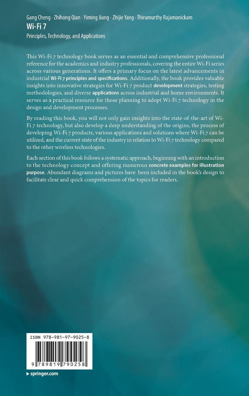 Rückseite: 9789819790258 | Wi-Fi 7 | Principles, Technology, and Applications | Cheng (u. a.)