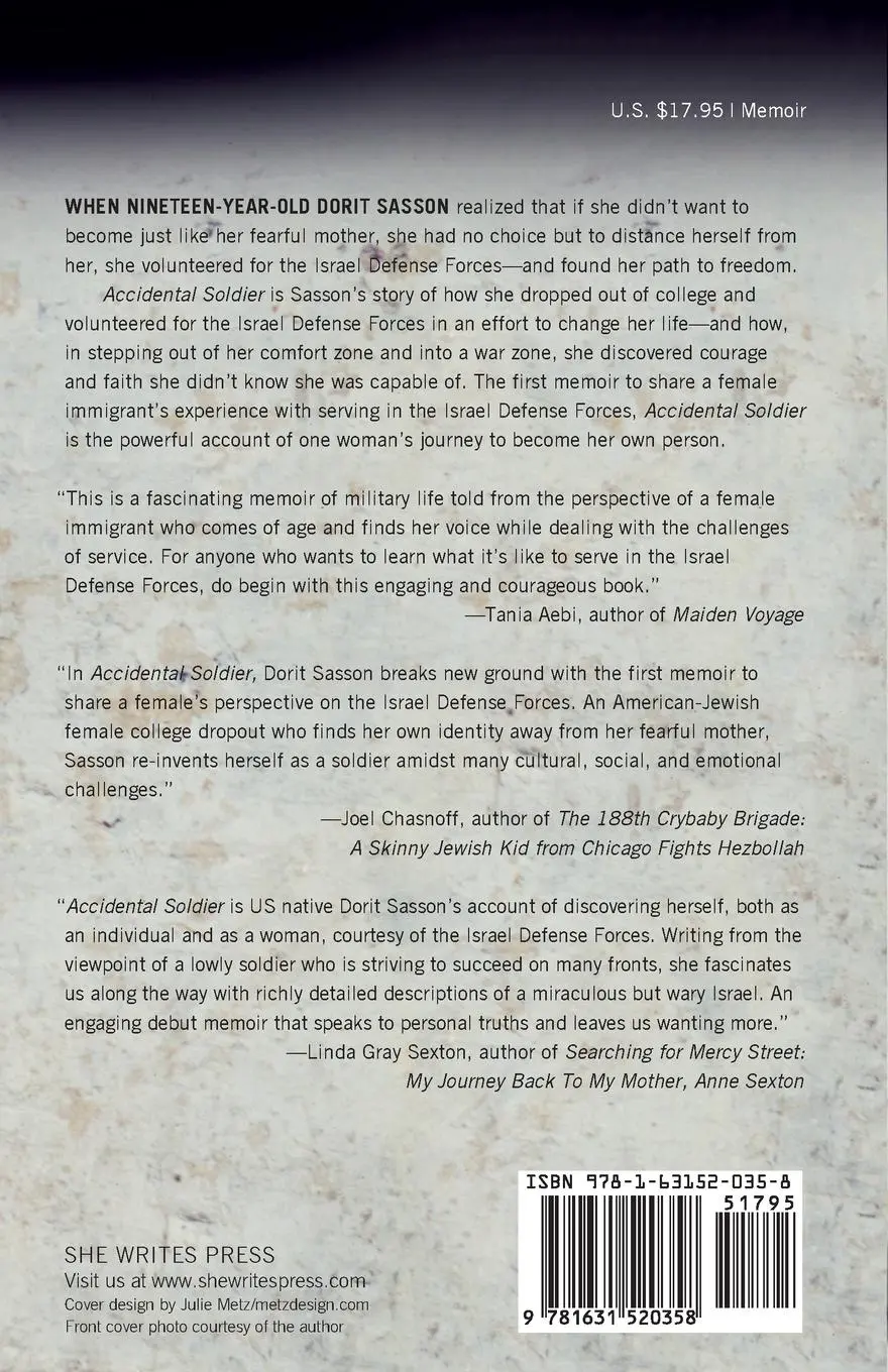 Rückseite: 9781631520358 | Accidental Soldier | Dorit Sasson | Taschenbuch | Englisch | 2016