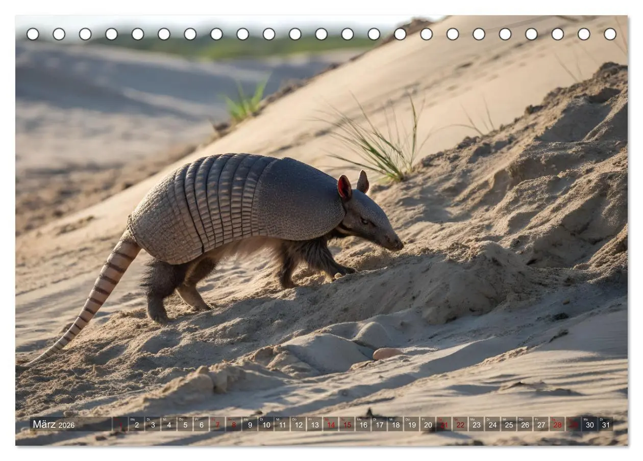Bild: 9783457250358 | Zootier des Jahres 2025 - Gürteltier (Tischkalender 2026 DIN A5...