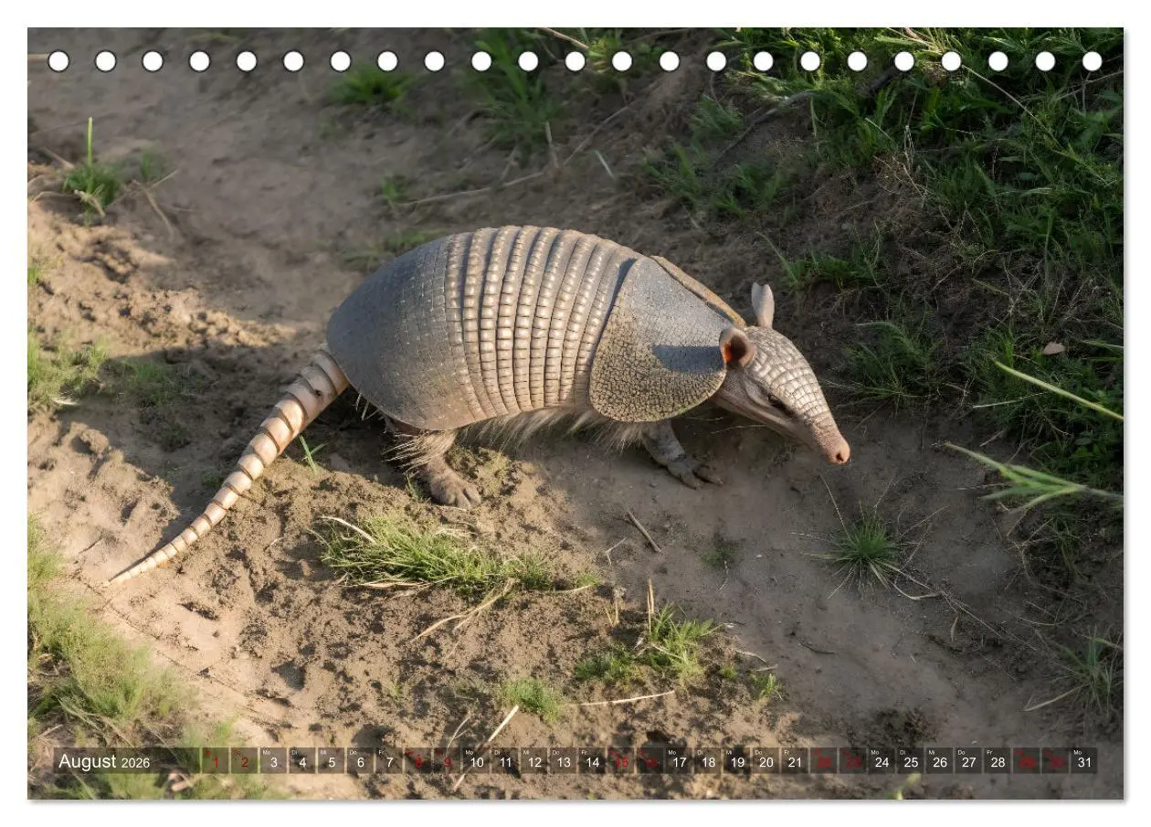 Bild: 9783457250358 | Zootier des Jahres 2025 - Gürteltier (Tischkalender 2026 DIN A5...