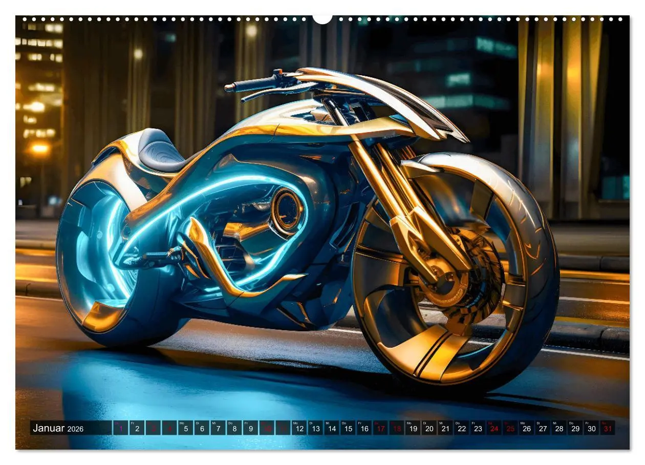 Bild: 9783457490358 | Dream Bikes - Motorräder aus der Zukunft (Wandkalender 2026 DIN A2...