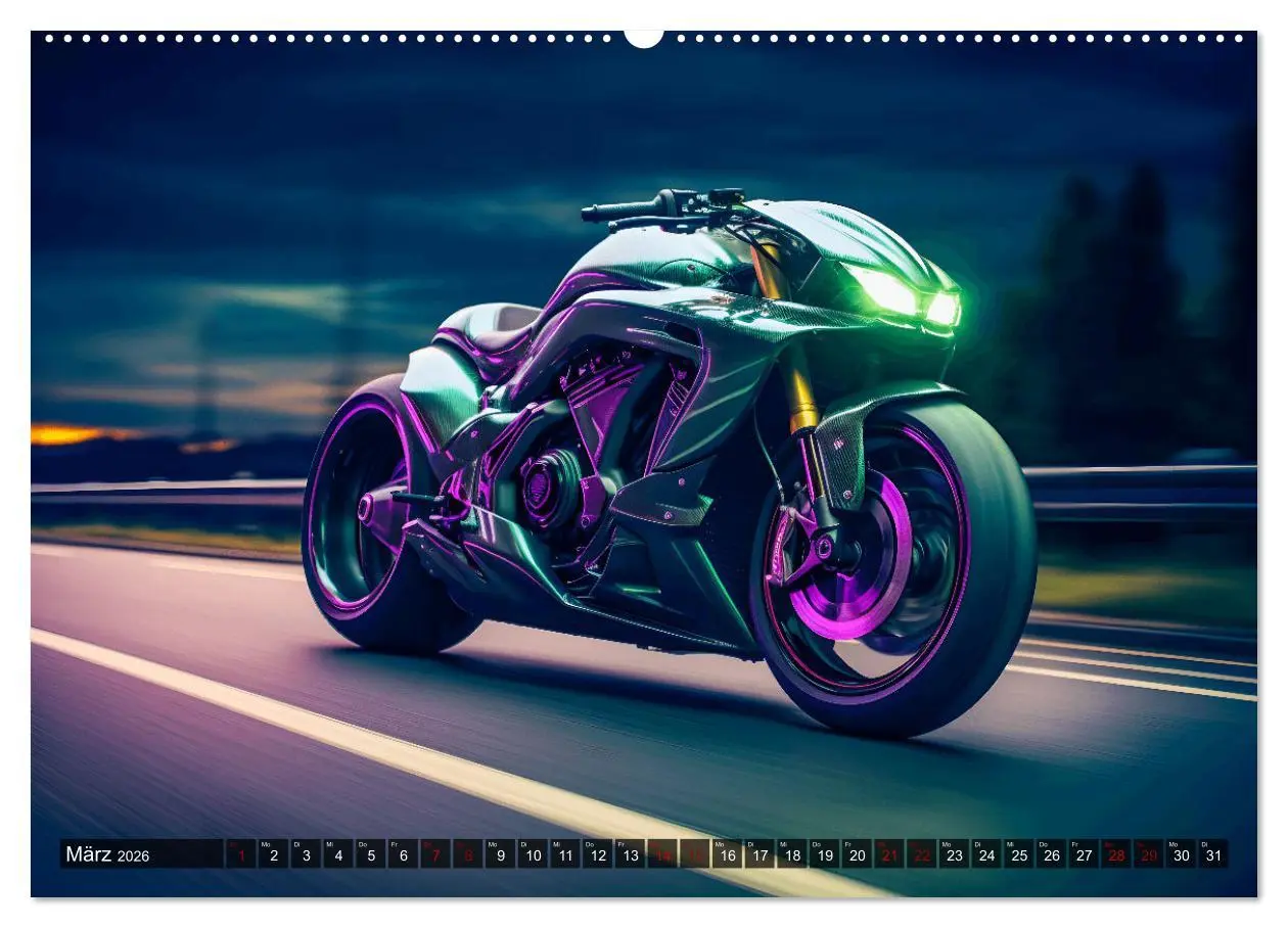 Bild: 9783457490358 | Dream Bikes - Motorräder aus der Zukunft (Wandkalender 2026 DIN A2...