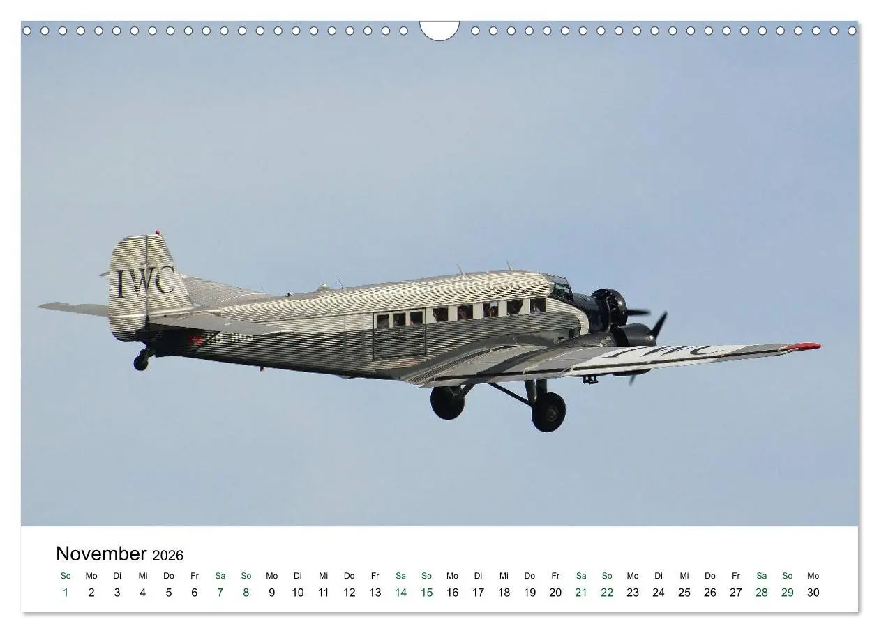Bild: 9783457870358 | Junkers Ju 52 Die Legende (Wandkalender 2026 DIN A3 quer), CALVENDO...