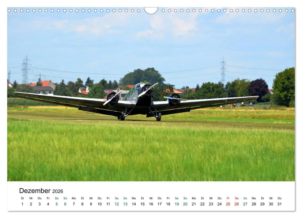 Bild: 9783457870358 | Junkers Ju 52 Die Legende (Wandkalender 2026 DIN A3 quer), CALVENDO...