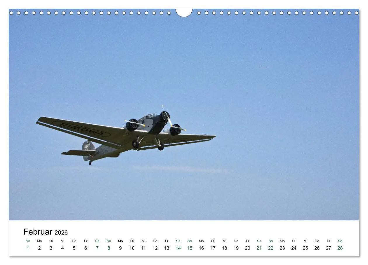 Bild: 9783457870358 | Junkers Ju 52 Die Legende (Wandkalender 2026 DIN A3 quer), CALVENDO...