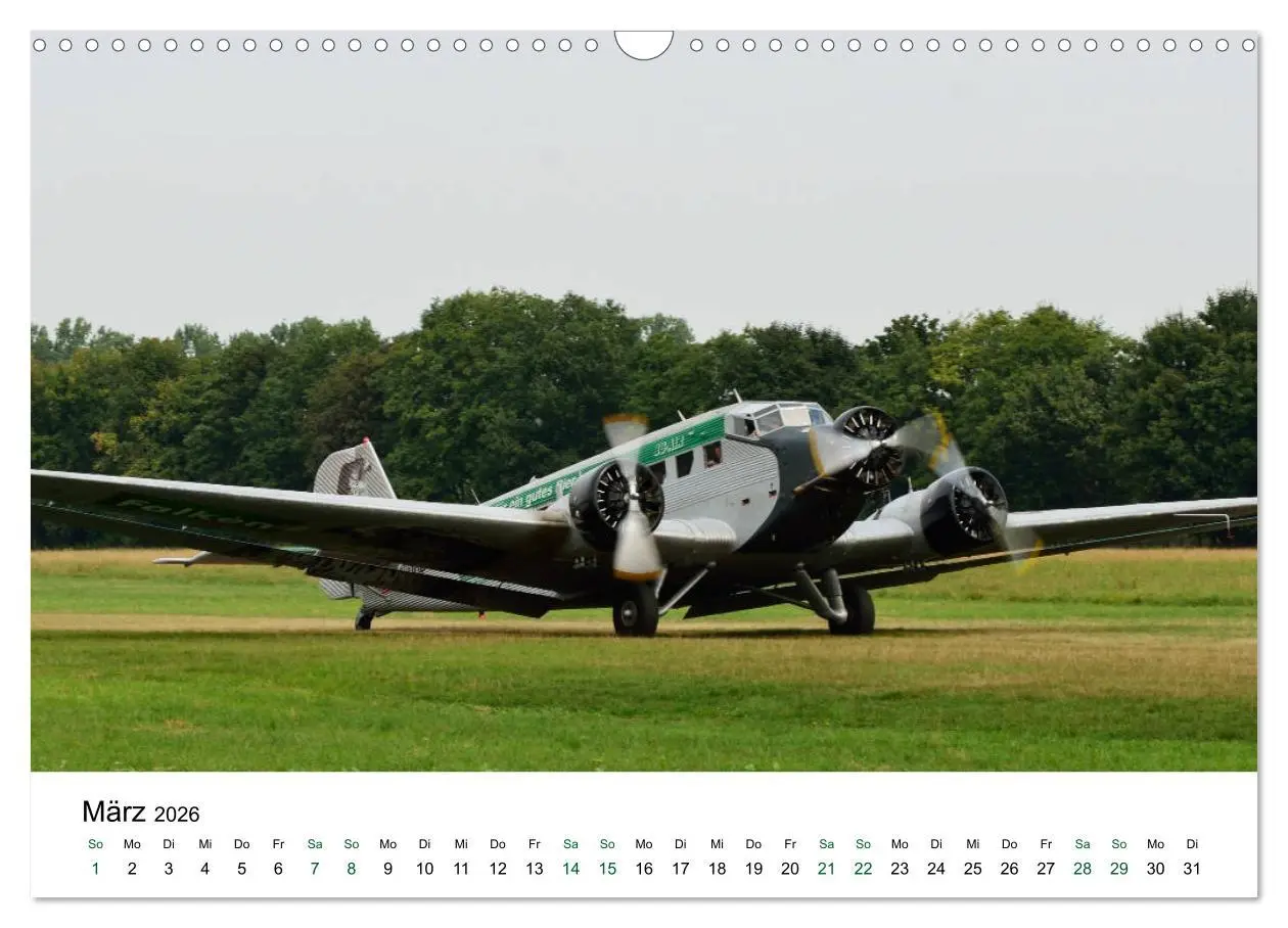 Bild: 9783457870358 | Junkers Ju 52 Die Legende (Wandkalender 2026 DIN A3 quer), CALVENDO...
