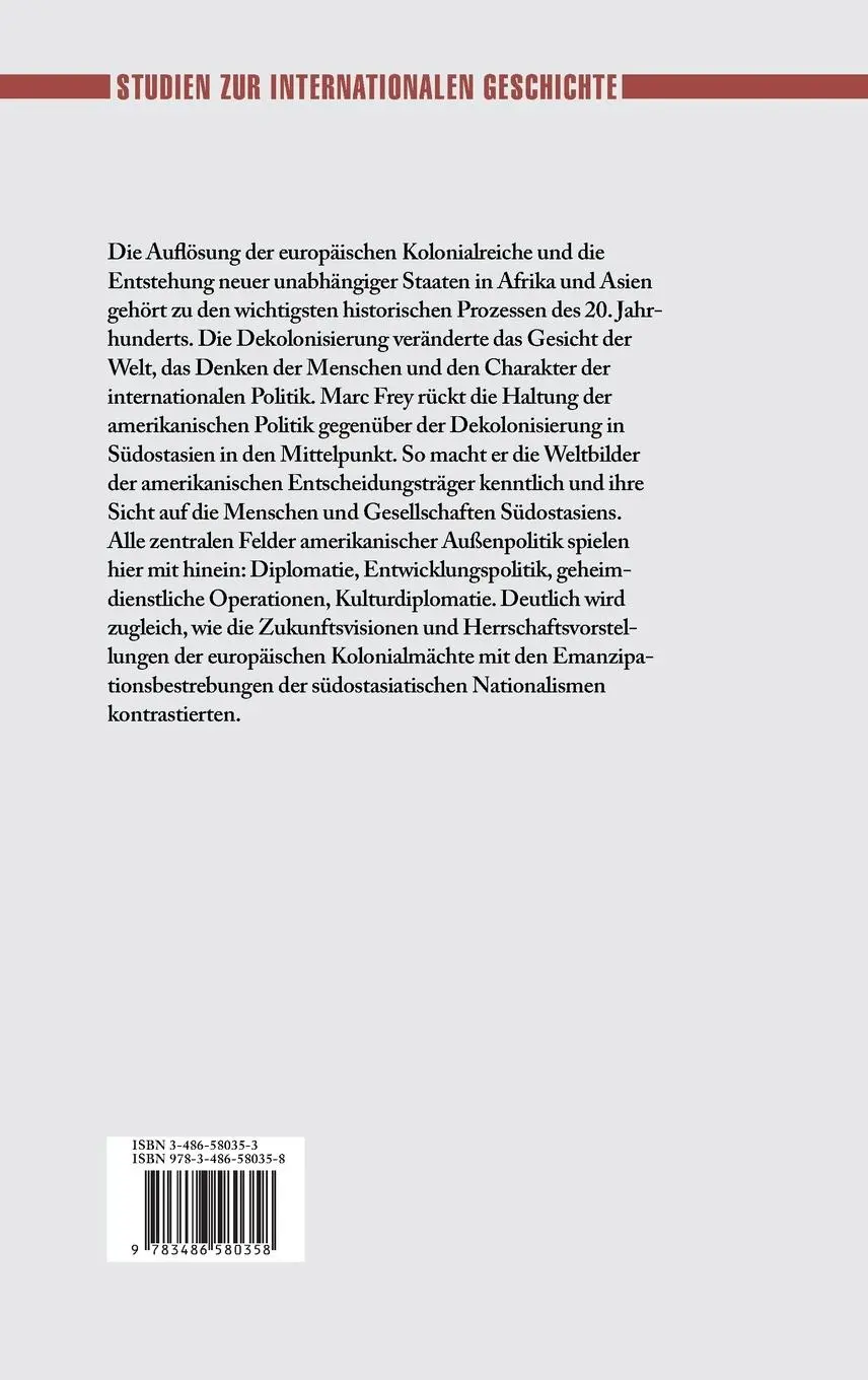 Rückseite: 9783486580358 | Dekolonisierung in Südostasien | Marc Frey | Buch | VIII | Deutsch