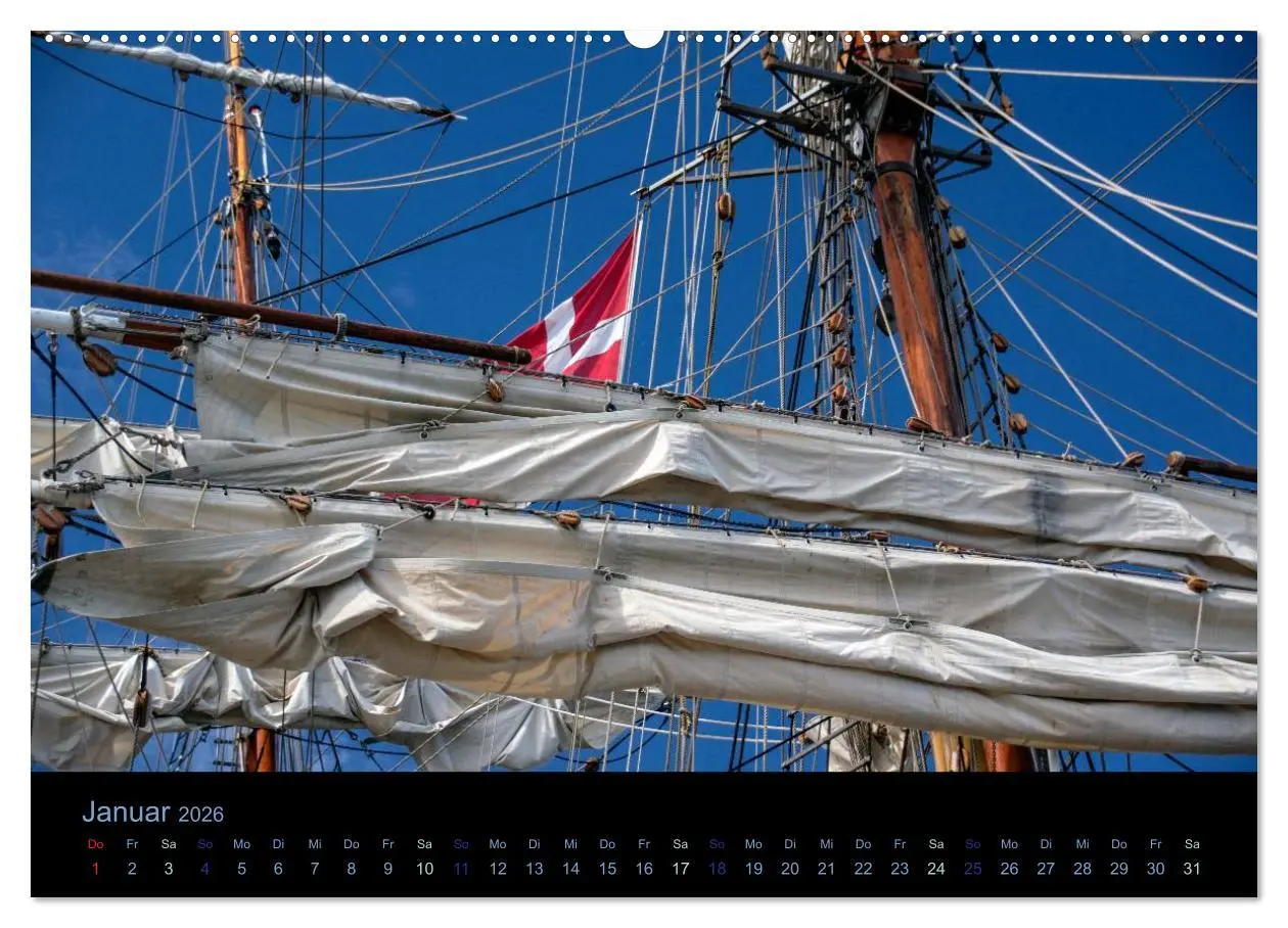 Bild: 9783516030358 | Segelschiffe - Maritime Details (Wandkalender 2026 DIN A2 quer),...