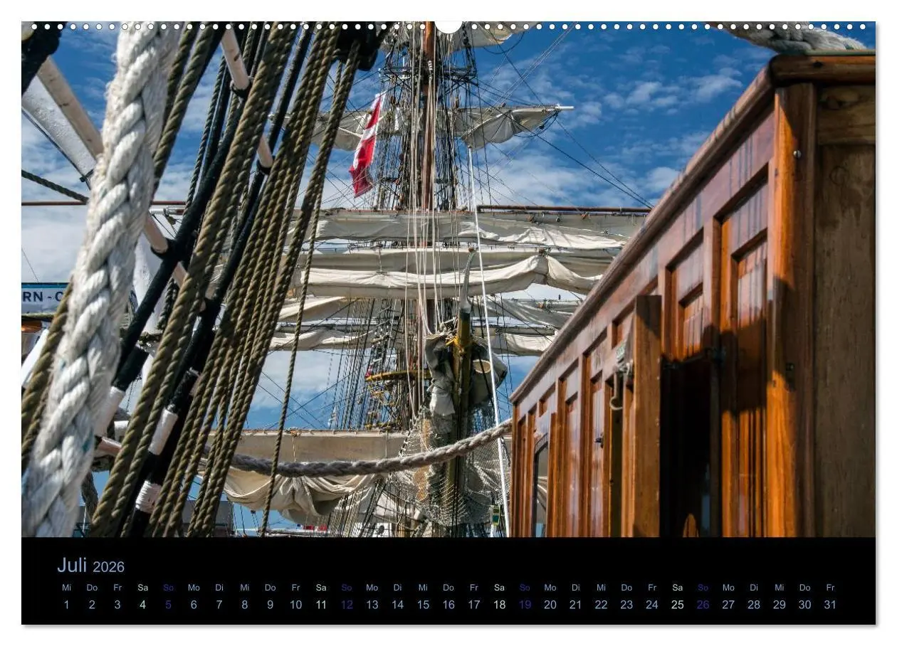 Bild: 9783516030358 | Segelschiffe - Maritime Details (Wandkalender 2026 DIN A2 quer),...