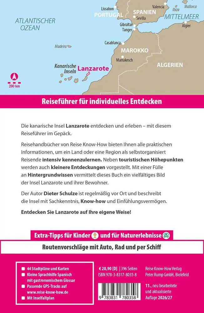 Bild: 9783831780358 | Reise Know-How Reiseführer Lanzarote | Dieter Schulze | Taschenbuch
